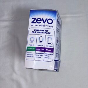 Zevo Flying Insect Trap M364A OS White Like New Plug-In UV Light Starter Kit